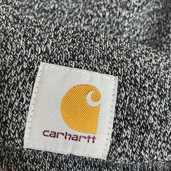 Carhartt Heathered Grey Cuffed Knit Beanie One Size NWOT - Picture 3 of 8